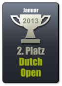 2. Platz Dutch Open 2013 Januar